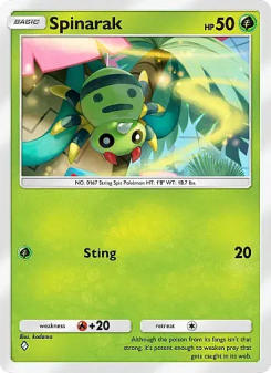 Spinarak - pokemon TCG Card