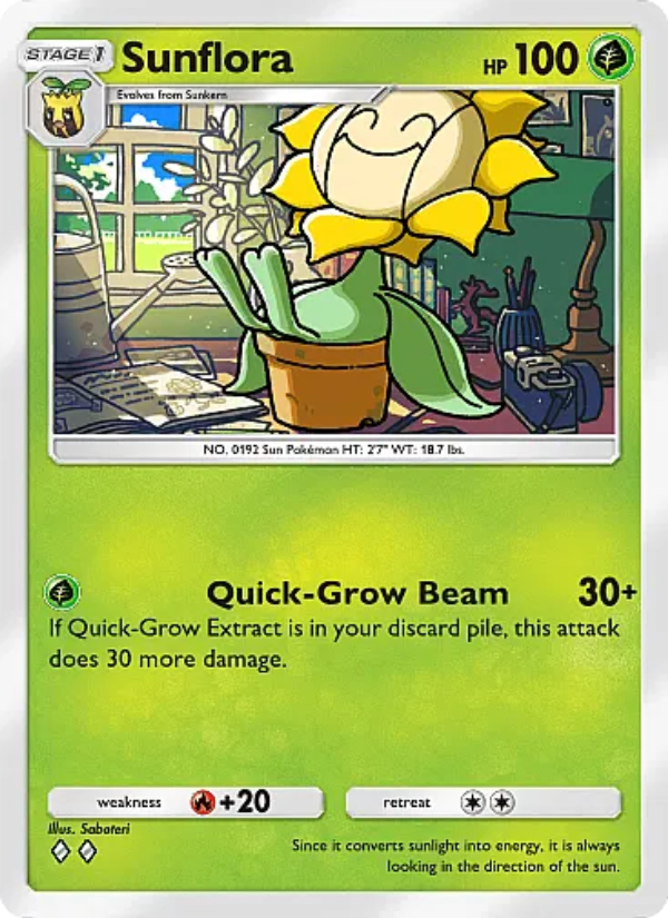 Sunflora - Pokémon TCG Card