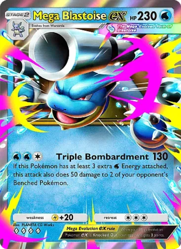 Mega Blastoise ex - Pokémon TCG Card