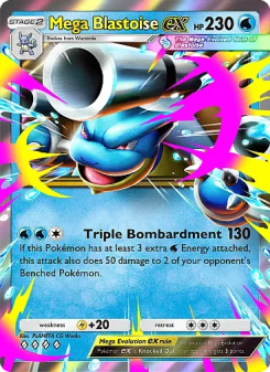 Mega Blastoise ex - pokemon TCG Card