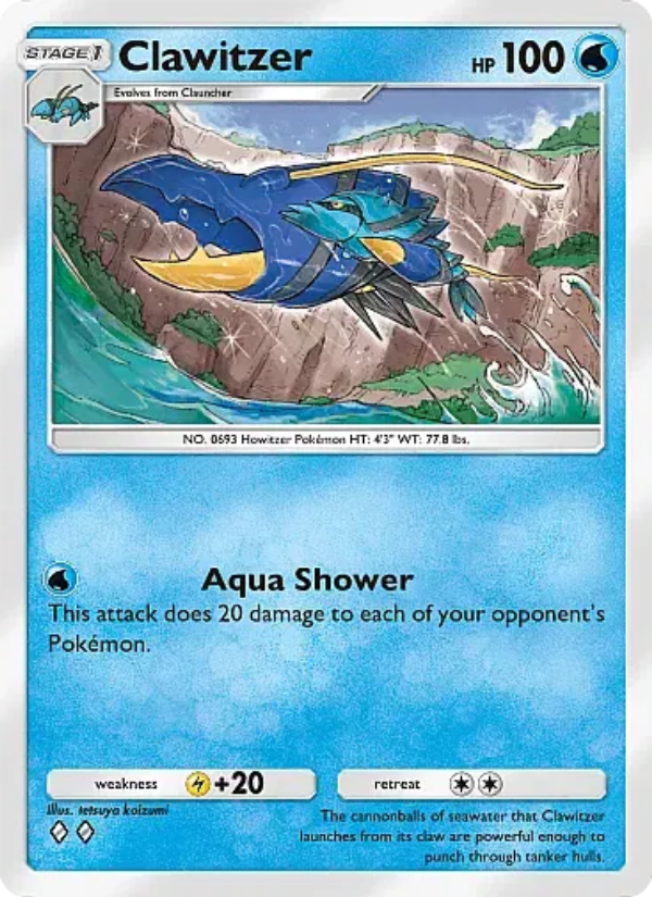 Clawitzer - Pokémon TCG Card