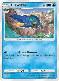 Clawitzer - pokemon TCG Card
