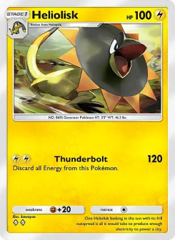 Heliolisk - pokemon TCG Card