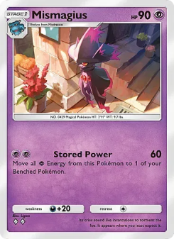 Mismagius - pokemon TCG Card