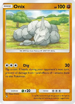 Onix - pokemon TCG Card