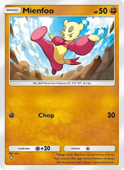 Mienfoo - pokemon TCG Card