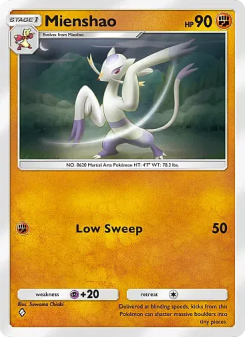 Mienshao - pokemon TCG Card