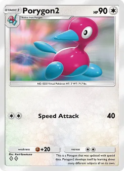 Porygon2 - pokemon TCG Card