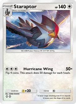 Staraptor - pokemon TCG Card