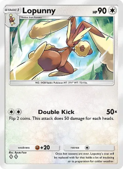 Lopunny - pokemon TCG Card