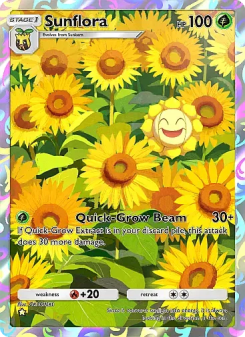 Sunflora - pokemon TCG Card