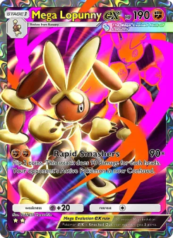 Mega Lopunny ex - pokemon TCG Card