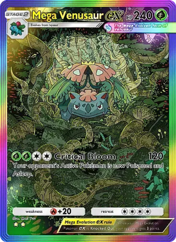 Mega Venusaur ex - Pokémon TCG Card