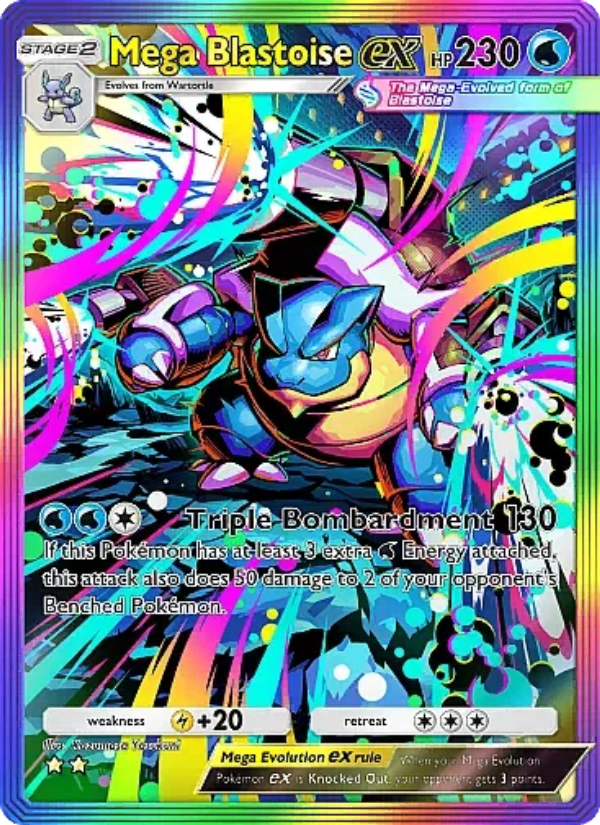 Mega Blastoise ex - Pokémon TCG Card