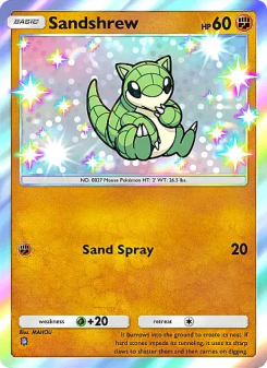 Sandshrew - pokemon TCG Card