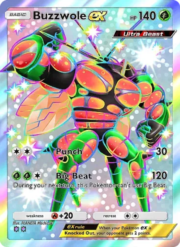 Buzzwole ex - Pokémon TCG Card