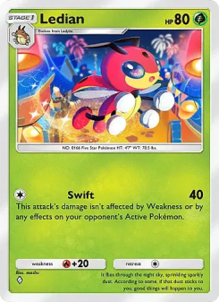 Ledian - pokemon TCG Card