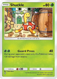 Shuckle - pokemon TCG Card