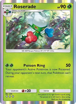 Roserade - pokemon TCG Card