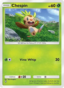 Chespin - pokemon TCG Card
