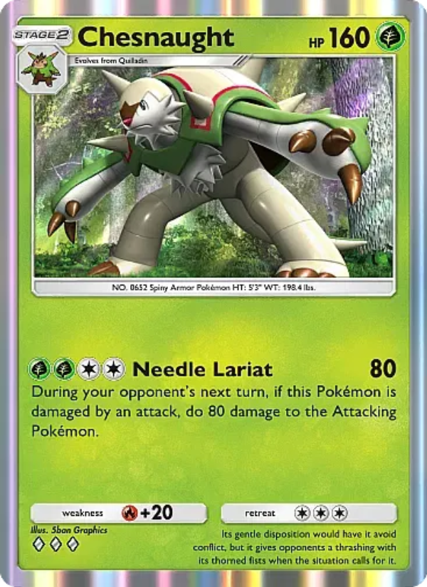 Chesnaught - Pokémon TCG Card