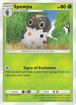 Spewpa - pokemon TCG Card