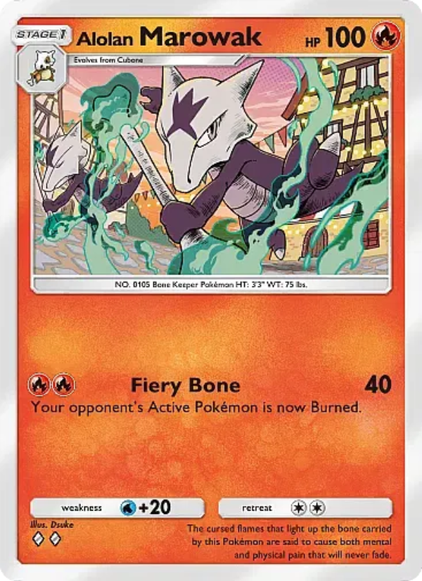 Alolan Marowak - Pokémon TCG Card