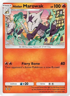 Alolan Marowak - pokemon TCG Card
