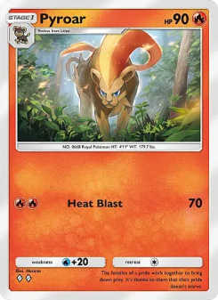 Pyroar - pokemon TCG Card