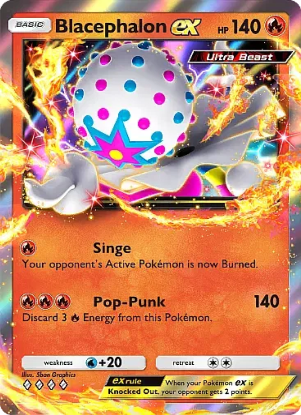 Blacephalon ex - Pokémon TCG Card