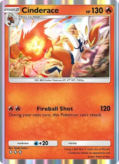 Cinderace - pokemon TCG Card