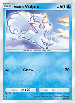 Alolan Vulpix - pokemon TCG Card