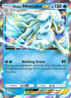 Alolan Ninetales ex - pokemon TCG Card