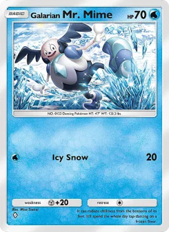 Galarian Mr. Mime - pokemon TCG Card