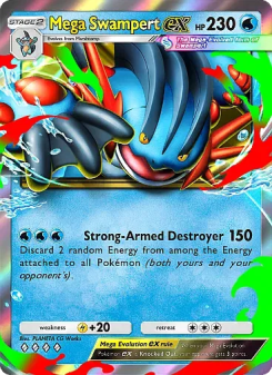 Mega Swampert ex - pokemon TCG Card