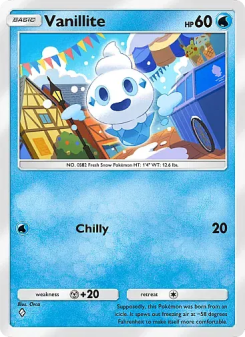 Vanillite - pokemon TCG Card
