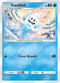 Vanillish - pokemon TCG Card