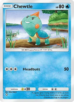 Chewtle - pokemon TCG Card