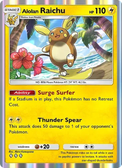 Alolan Raichu - pokemon TCG Card