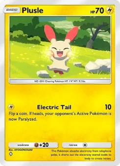 Plusle - pokemon TCG Card