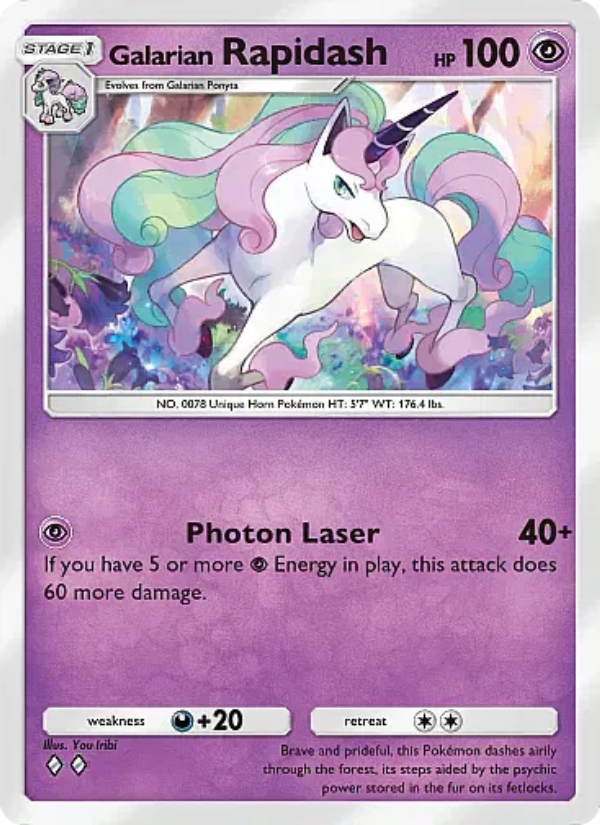 Galarian Rapidash - Pokémon TCG Card