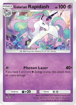 Galarian Rapidash - pokemon TCG Card