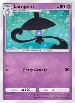 Lampent - pokemon TCG Card