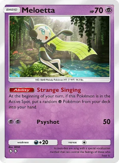Meloetta - pokemon TCG Card