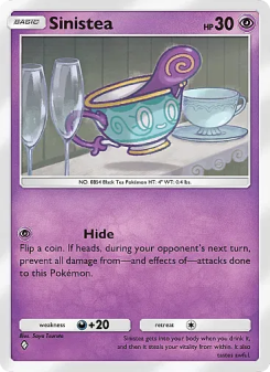 Sinistea - pokemon TCG Card