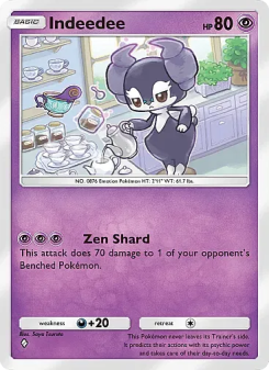 Indeedee - pokemon TCG Card