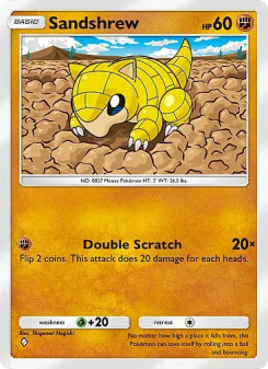 Sandshrew - pokemon TCG Card