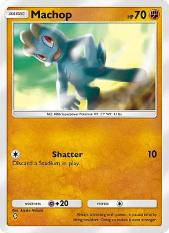 Machop - pokemon TCG Card