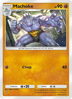 Machoke - pokemon TCG Card