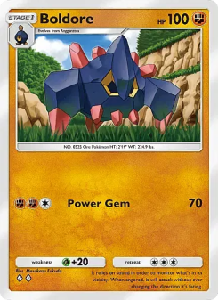 Boldore - pokemon TCG Card